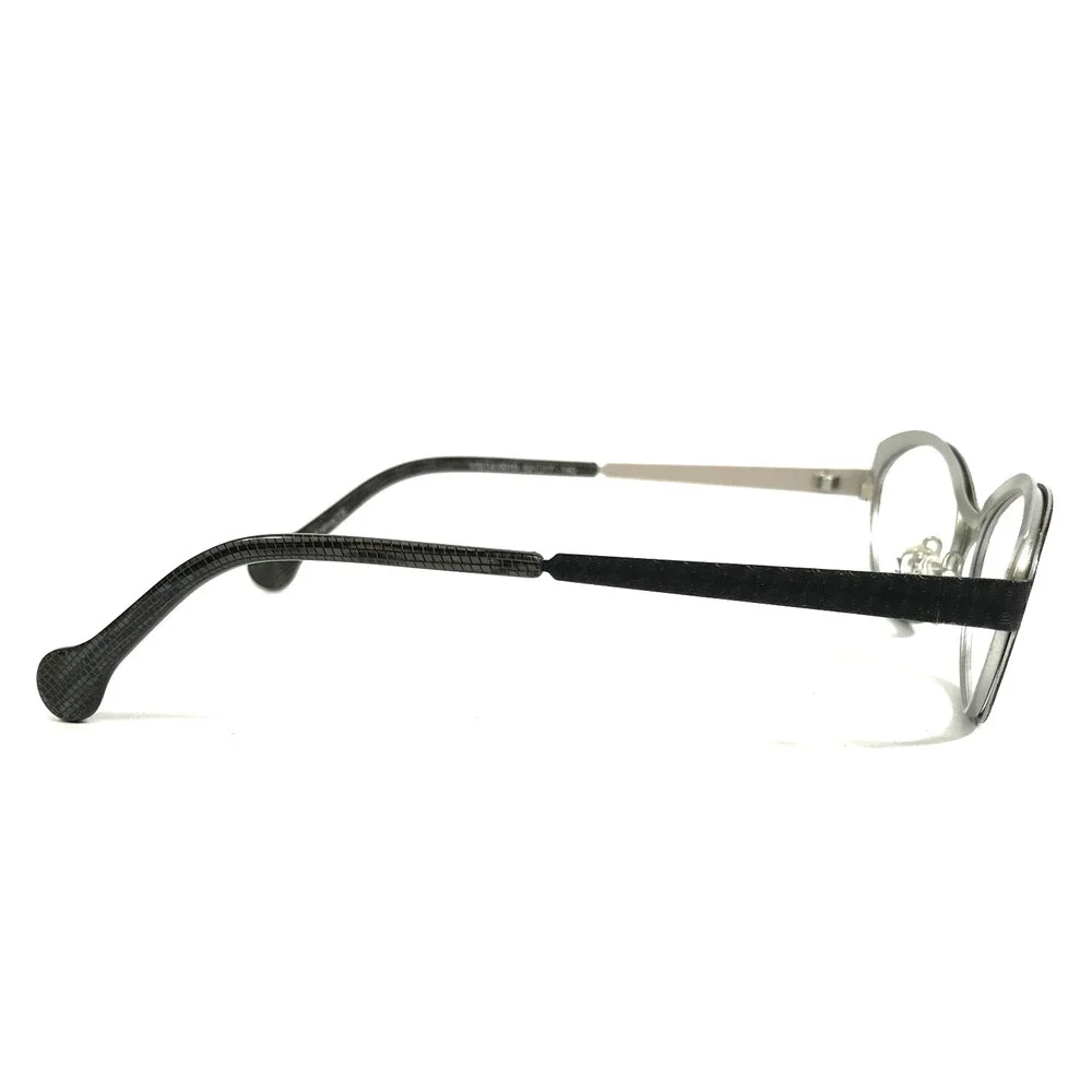BOZ Eyeglasses Frames VISTA 0010 Black Silver Cat Eye Full Rim 52-17-140